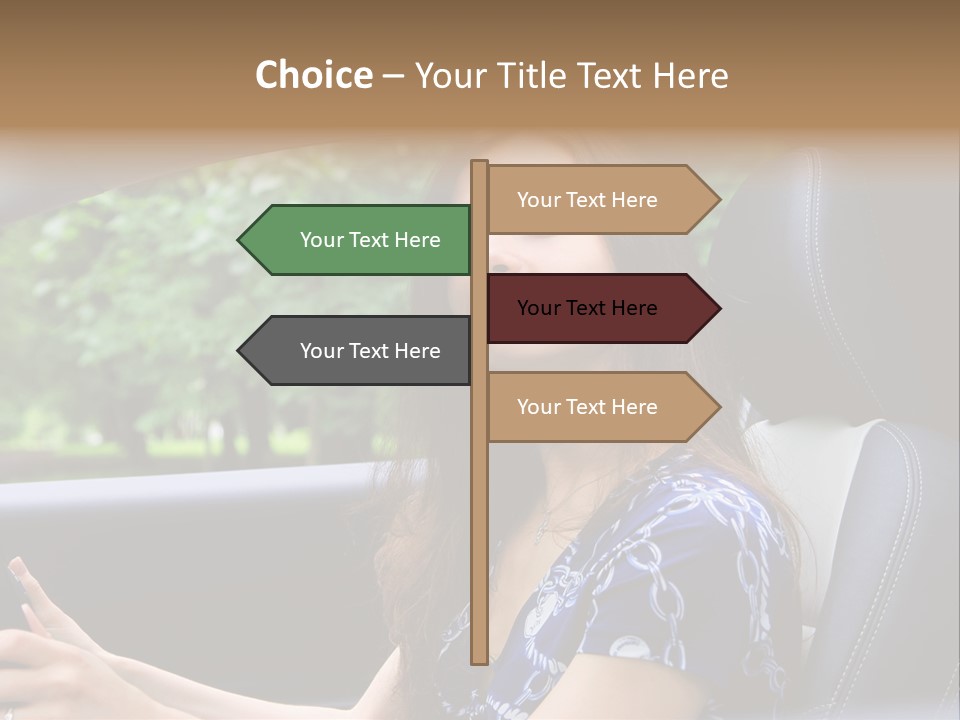 Hands Elegant Model PowerPoint Template