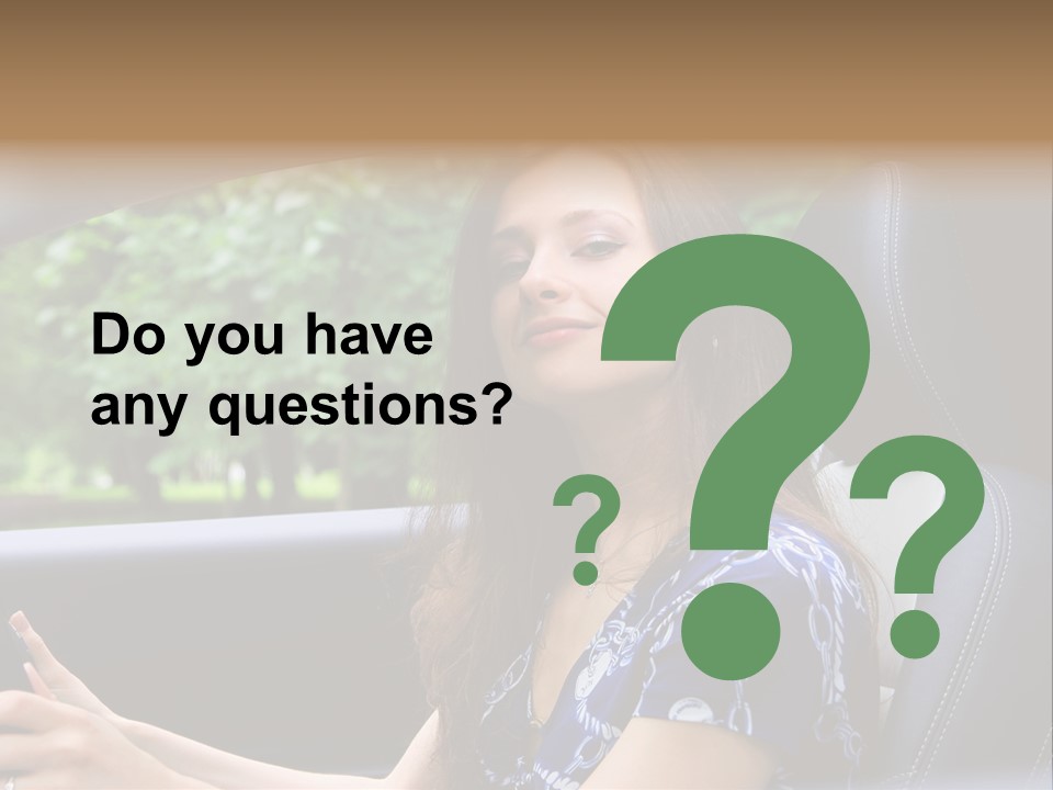 Hands Elegant Model PowerPoint Template