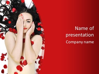 Raven Haired Beauty PowerPoint Template