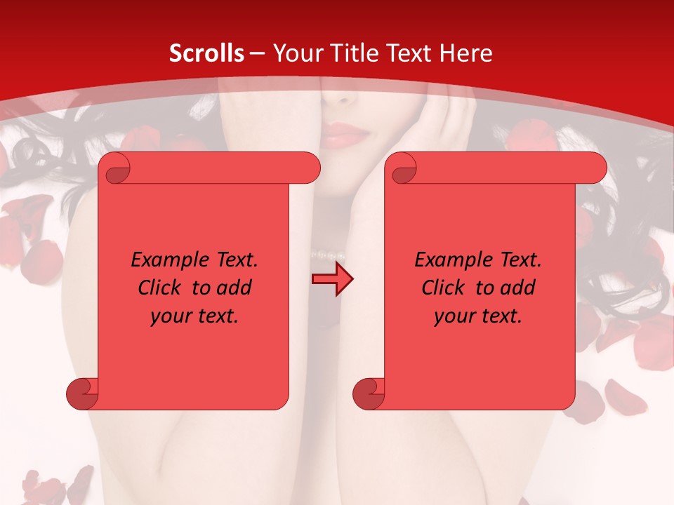Raven Haired Beauty PowerPoint Template