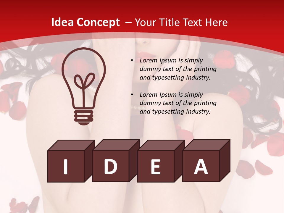 Raven Haired Beauty PowerPoint Template