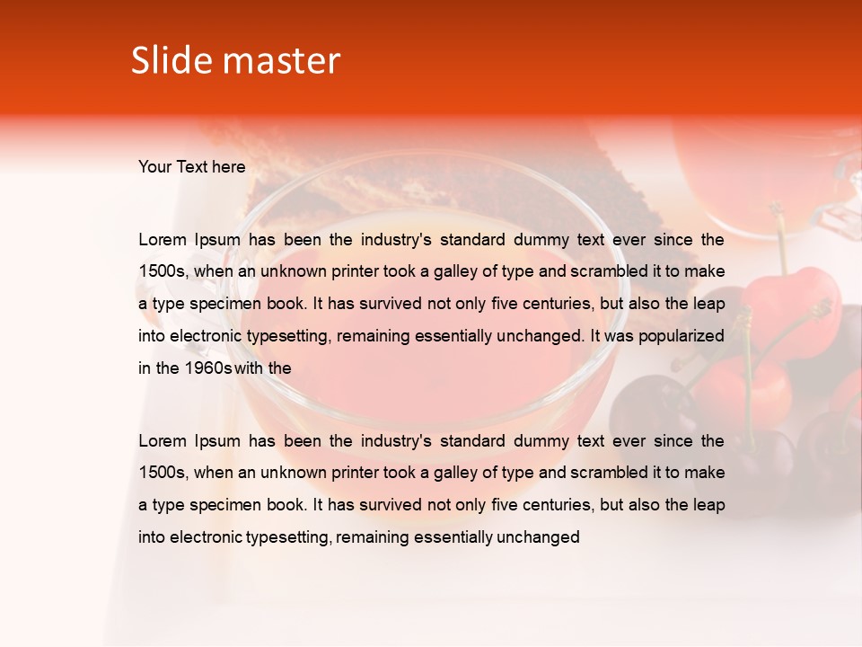 Fruit Refreshment Strip PowerPoint Template