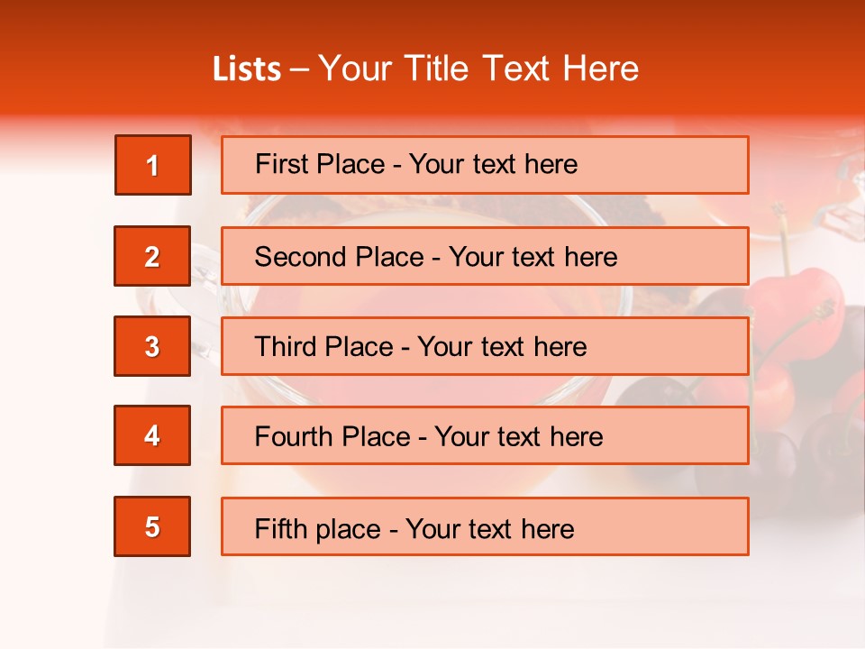Fruit Refreshment Strip PowerPoint Template