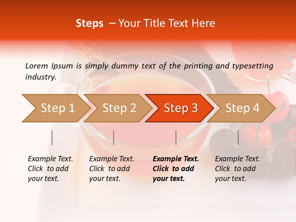 Fruit Refreshment Strip PowerPoint Template