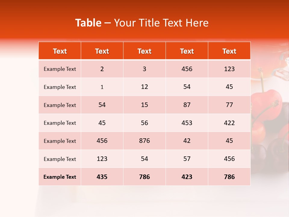 Fruit Refreshment Strip PowerPoint Template