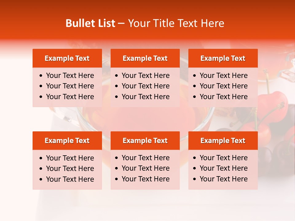 Fruit Refreshment Strip PowerPoint Template
