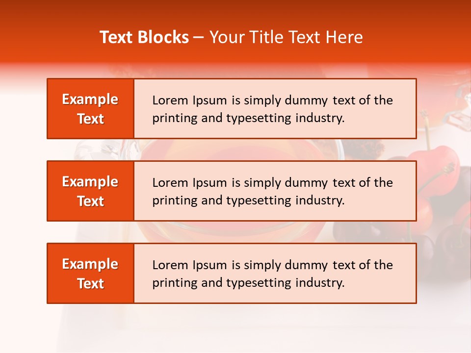 Fruit Refreshment Strip PowerPoint Template