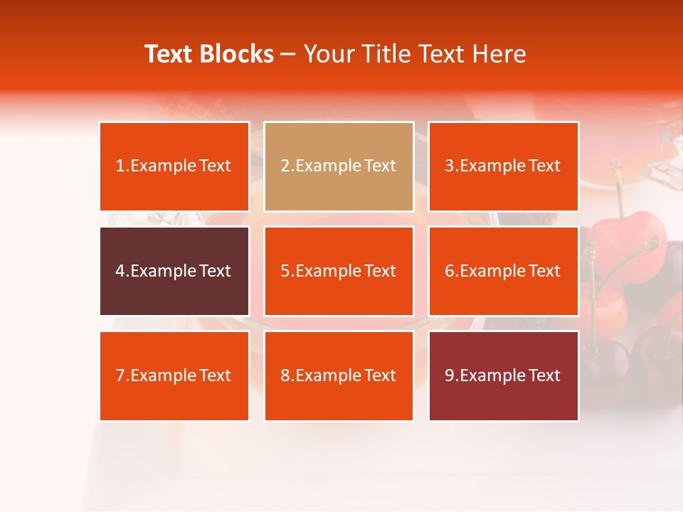 Fruit Refreshment Strip PowerPoint Template