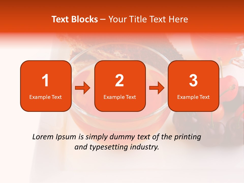 Fruit Refreshment Strip PowerPoint Template