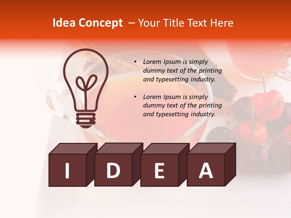 Fruit Refreshment Strip PowerPoint Template