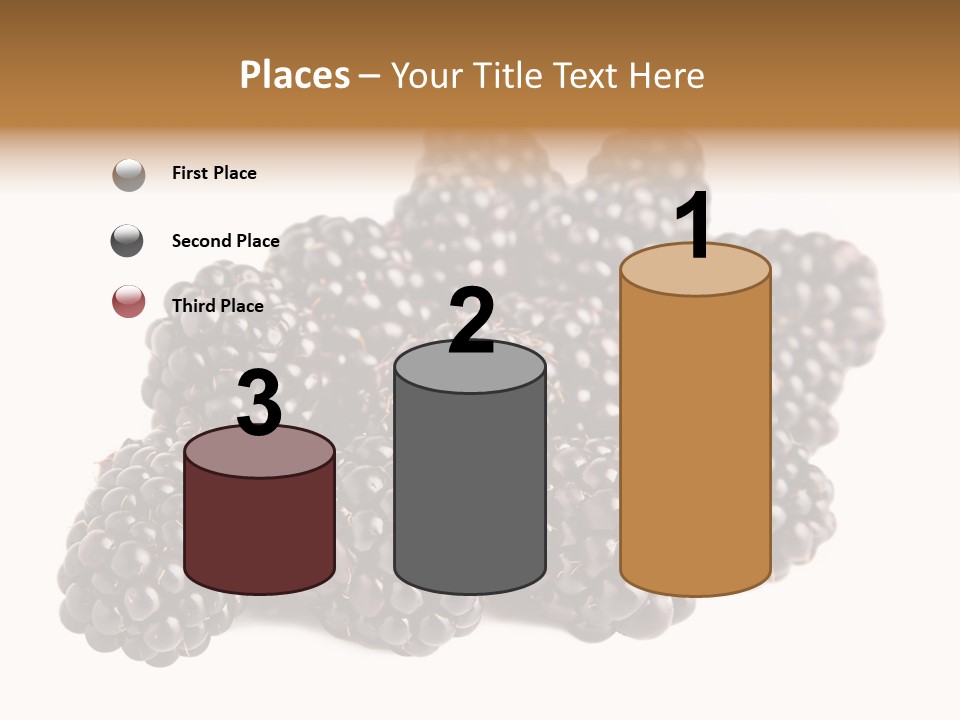 Closeup Dessert Isolated PowerPoint Template