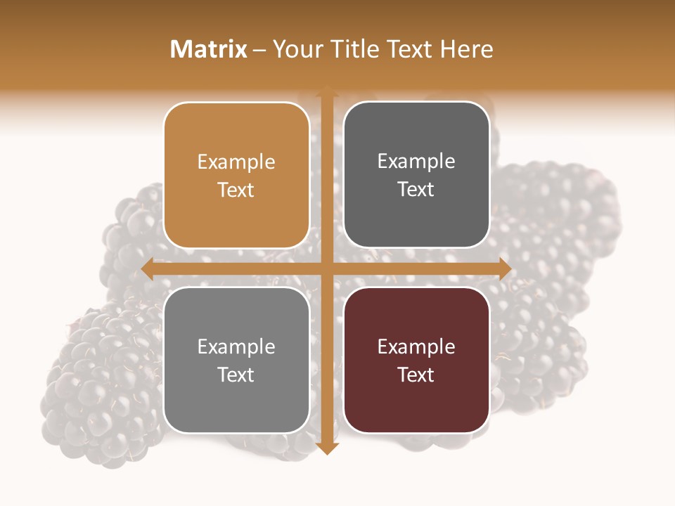 Closeup Dessert Isolated PowerPoint Template