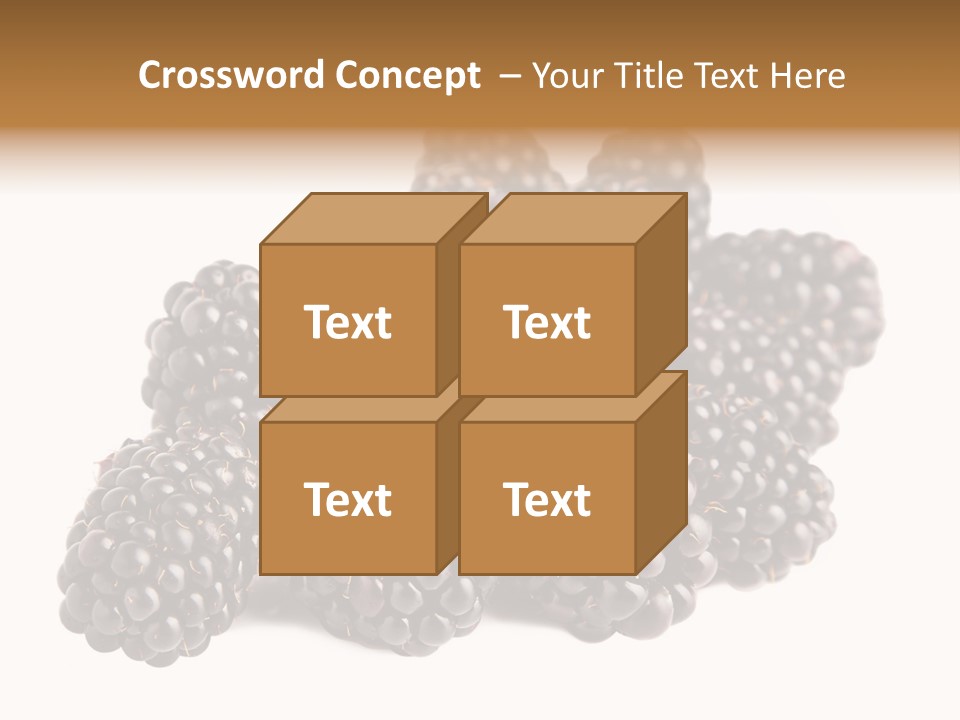 Closeup Dessert Isolated PowerPoint Template