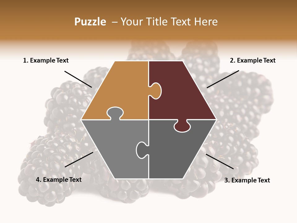 Closeup Dessert Isolated PowerPoint Template