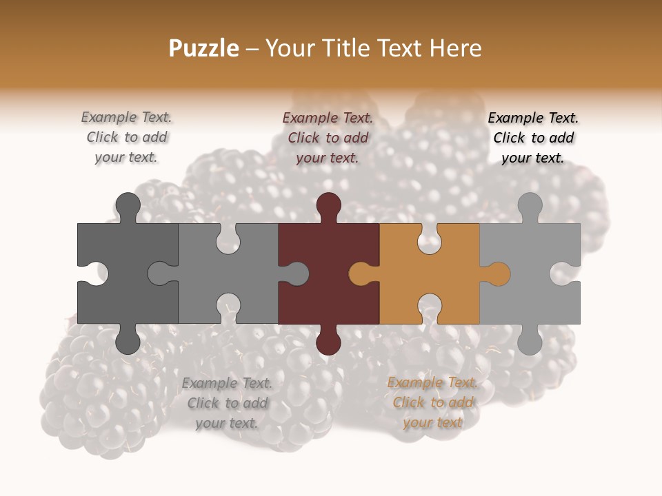 Closeup Dessert Isolated PowerPoint Template