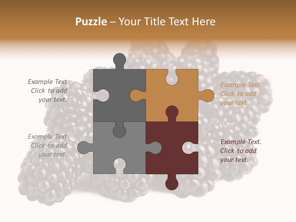 Closeup Dessert Isolated PowerPoint Template