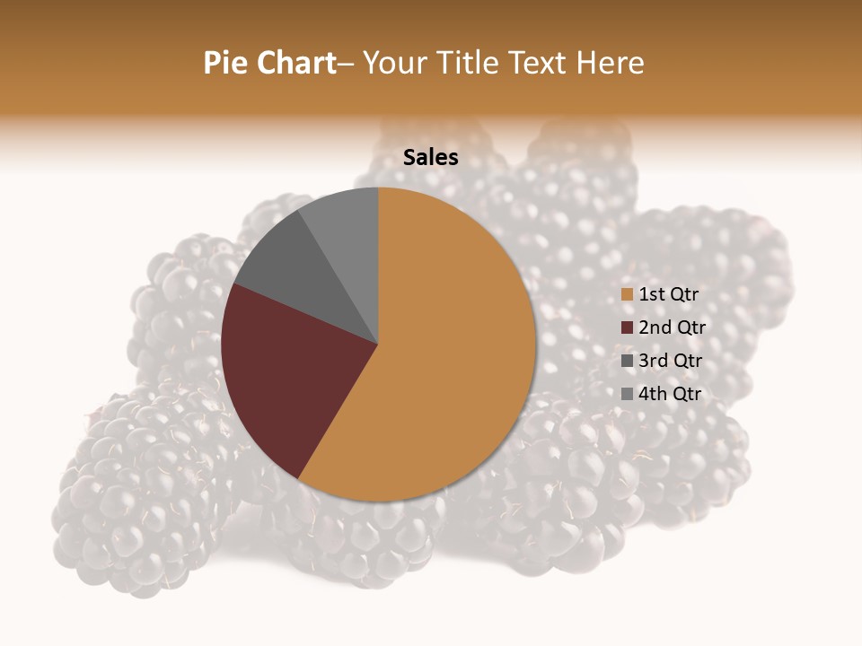 Closeup Dessert Isolated PowerPoint Template