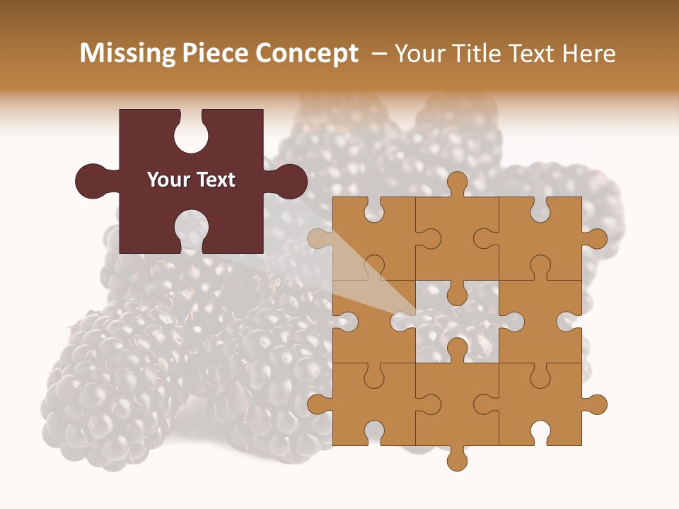 Closeup Dessert Isolated PowerPoint Template