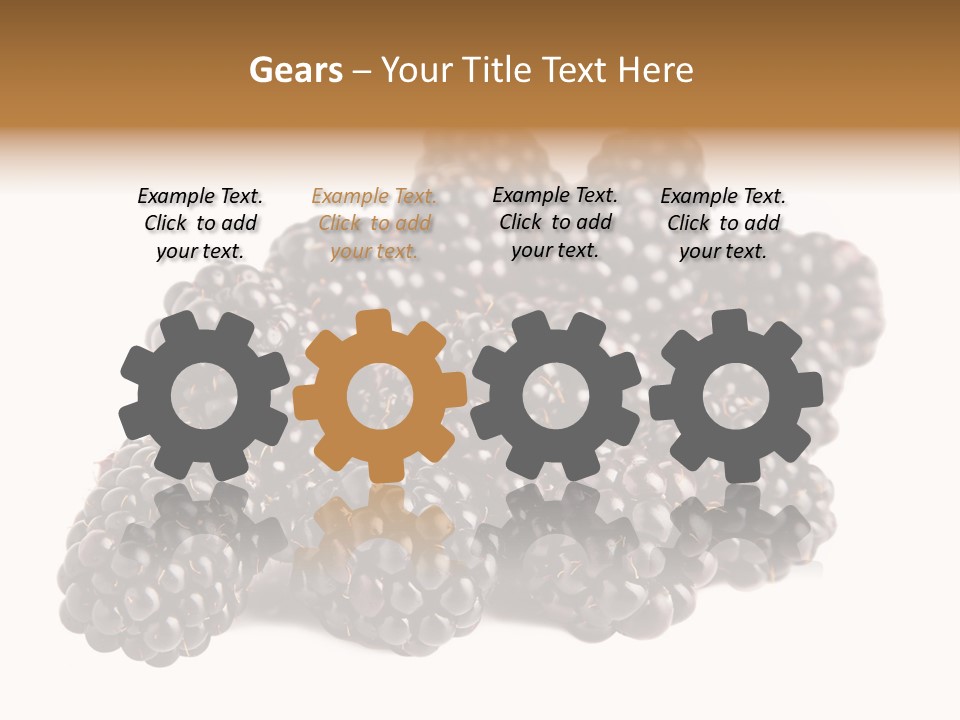 Closeup Dessert Isolated PowerPoint Template