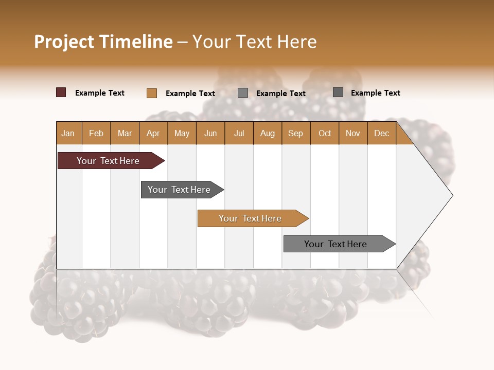 Closeup Dessert Isolated PowerPoint Template