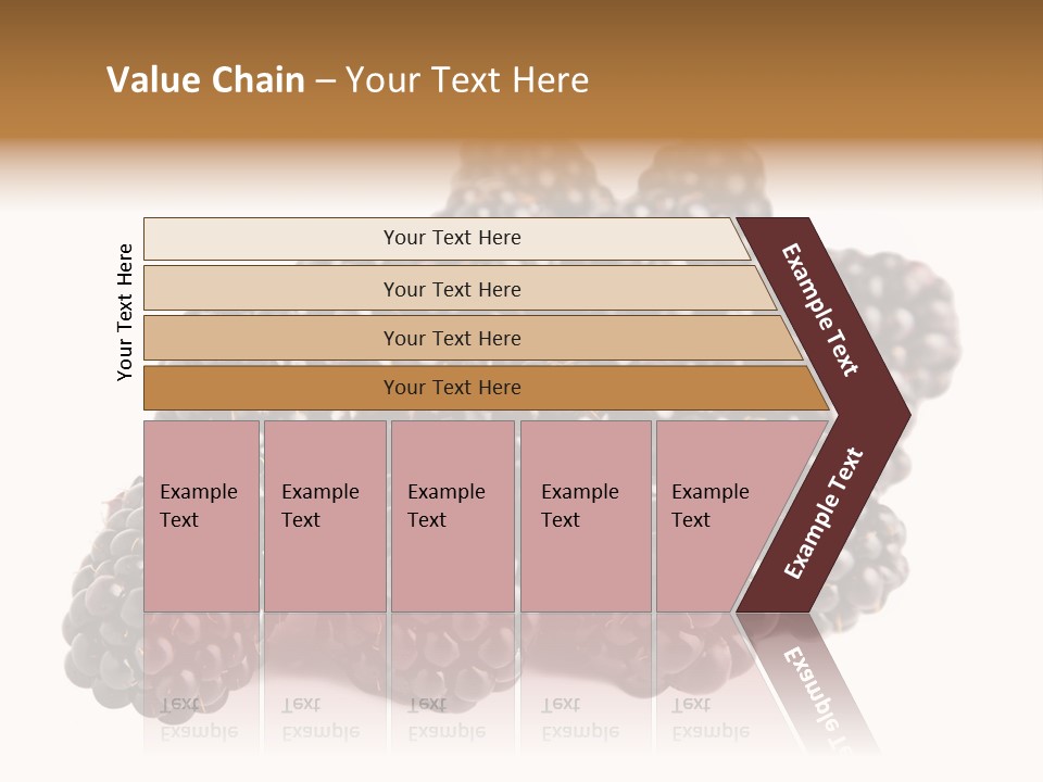 Closeup Dessert Isolated PowerPoint Template