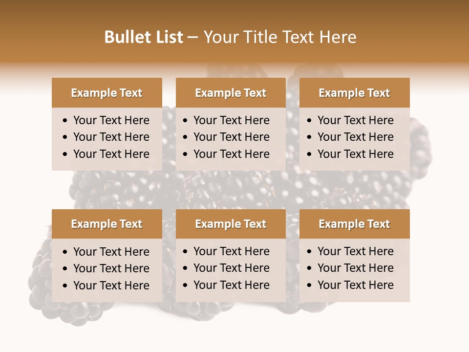 Closeup Dessert Isolated PowerPoint Template