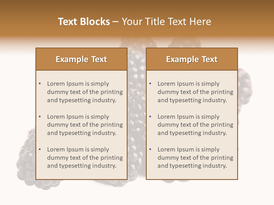 Closeup Dessert Isolated PowerPoint Template