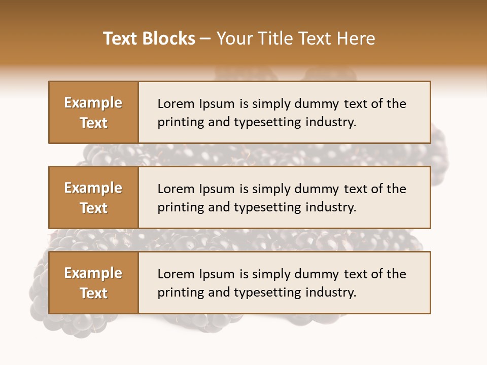 Closeup Dessert Isolated PowerPoint Template