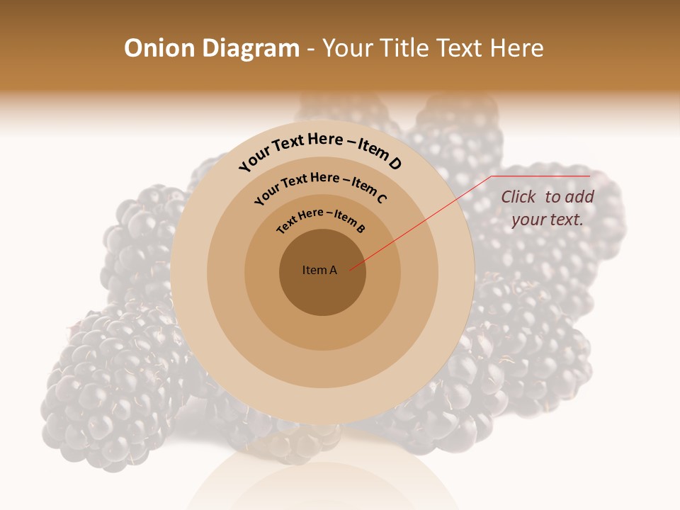 Closeup Dessert Isolated PowerPoint Template