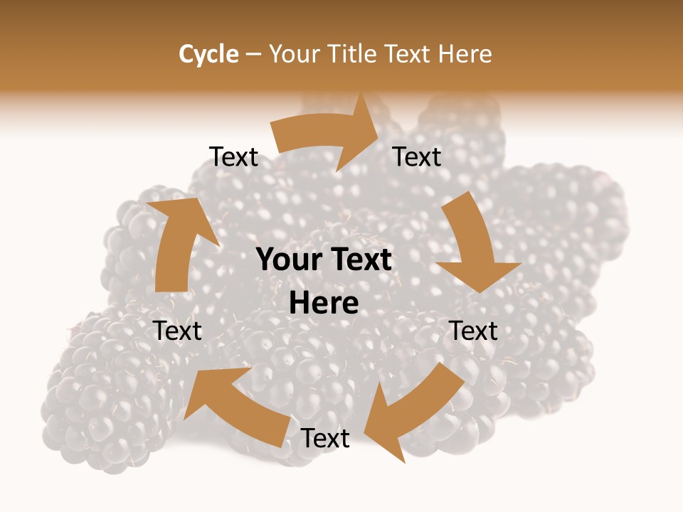 Closeup Dessert Isolated PowerPoint Template