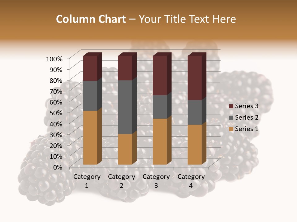 Closeup Dessert Isolated PowerPoint Template