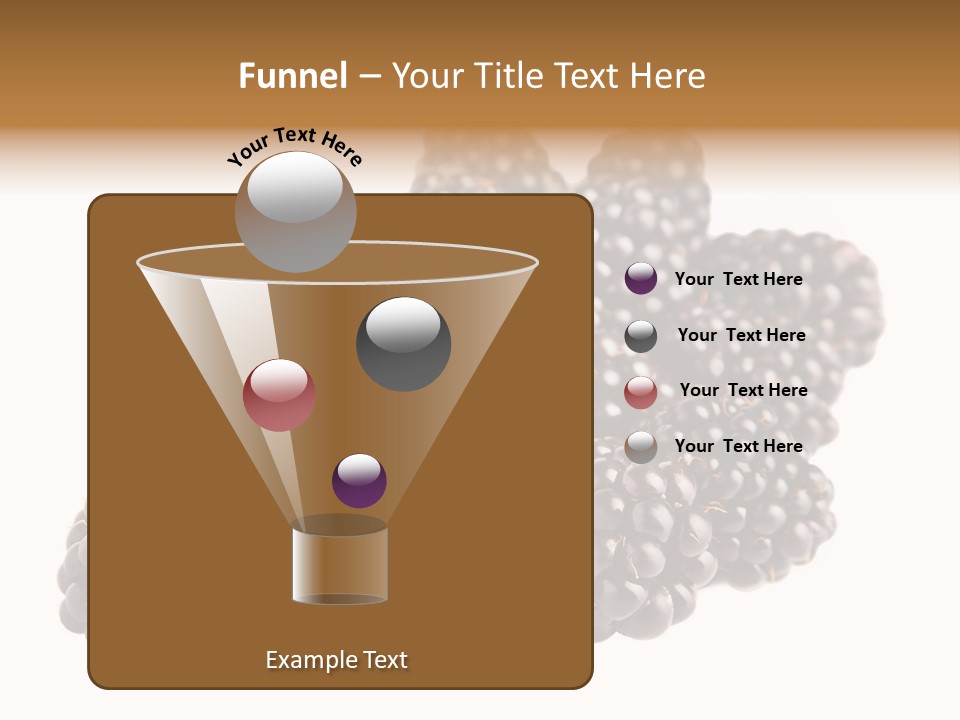 Closeup Dessert Isolated PowerPoint Template