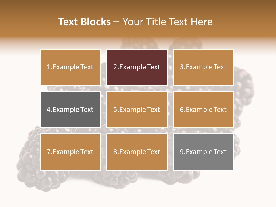 Closeup Dessert Isolated PowerPoint Template