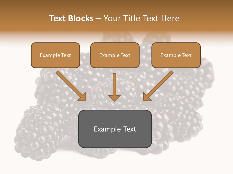 Closeup Dessert Isolated PowerPoint Template