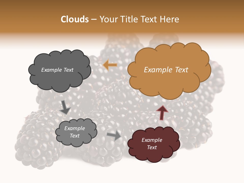 Closeup Dessert Isolated PowerPoint Template