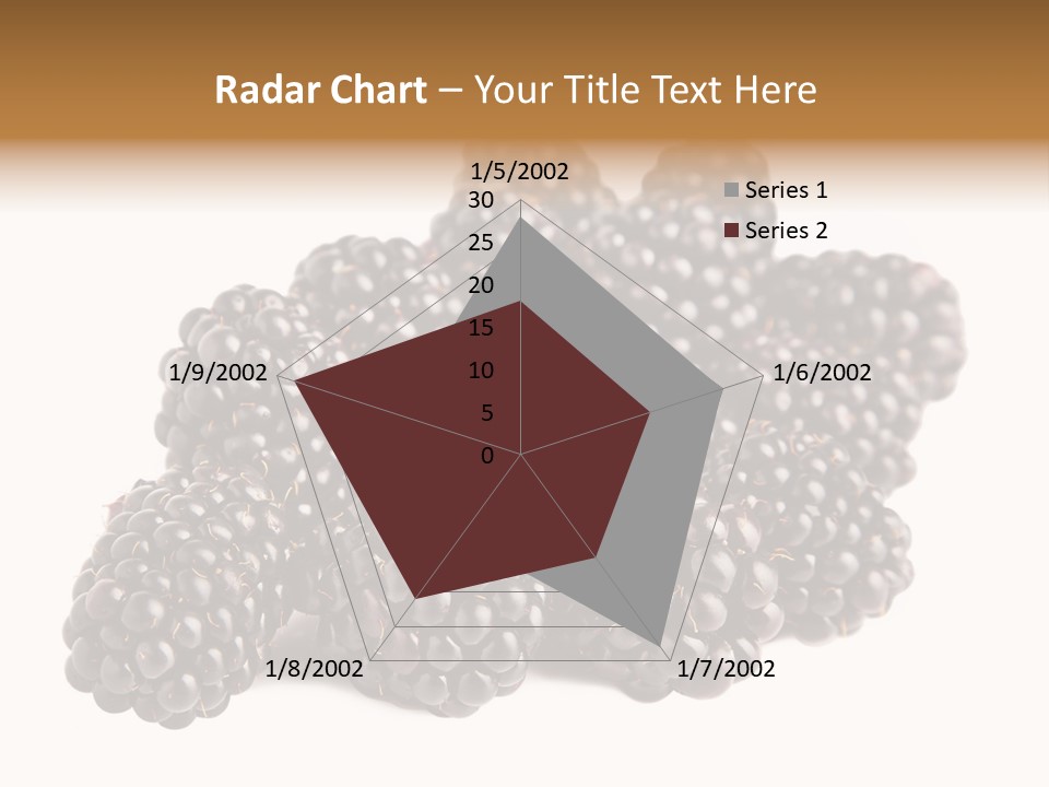 Closeup Dessert Isolated PowerPoint Template