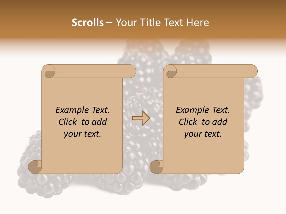 Closeup Dessert Isolated PowerPoint Template