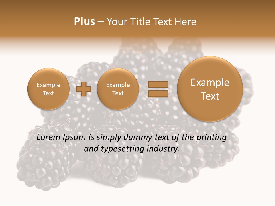 Closeup Dessert Isolated PowerPoint Template