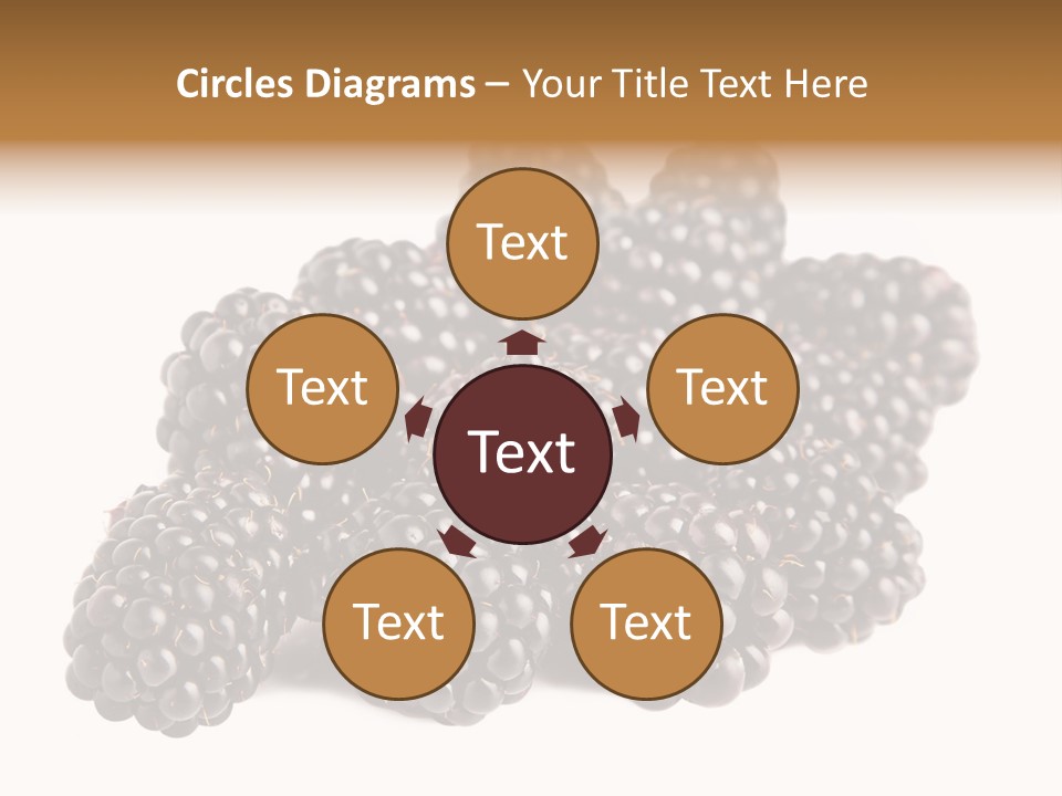 Closeup Dessert Isolated PowerPoint Template