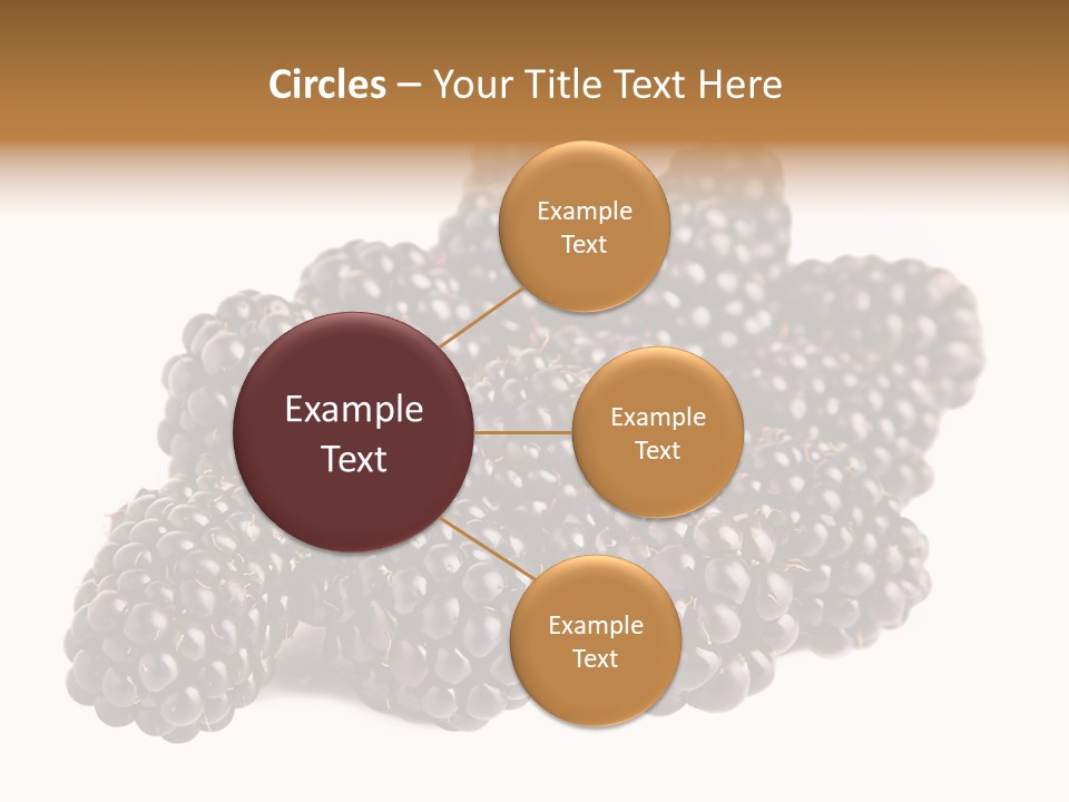 Closeup Dessert Isolated PowerPoint Template