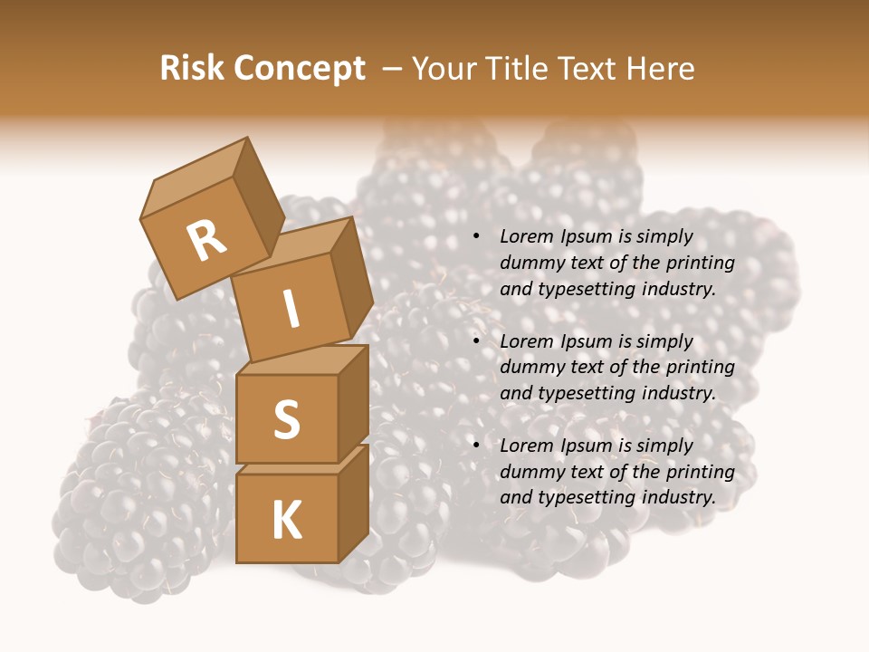 Closeup Dessert Isolated PowerPoint Template