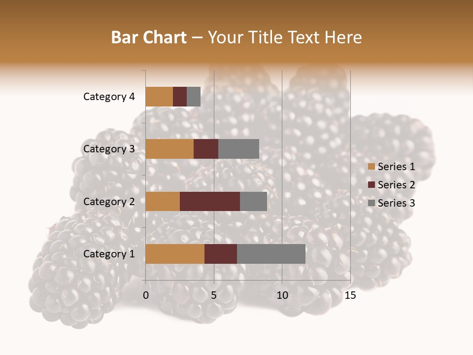 Closeup Dessert Isolated PowerPoint Template