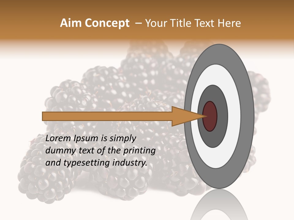 Closeup Dessert Isolated PowerPoint Template
