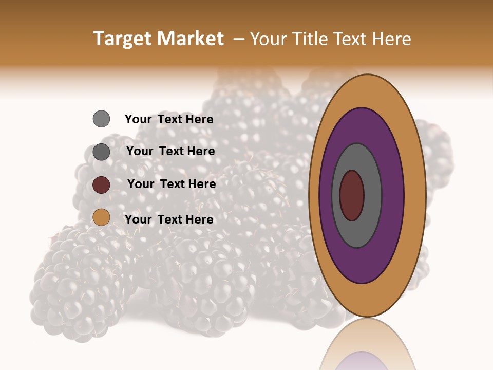 Closeup Dessert Isolated PowerPoint Template