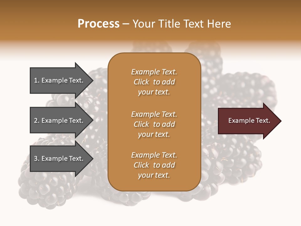 Closeup Dessert Isolated PowerPoint Template
