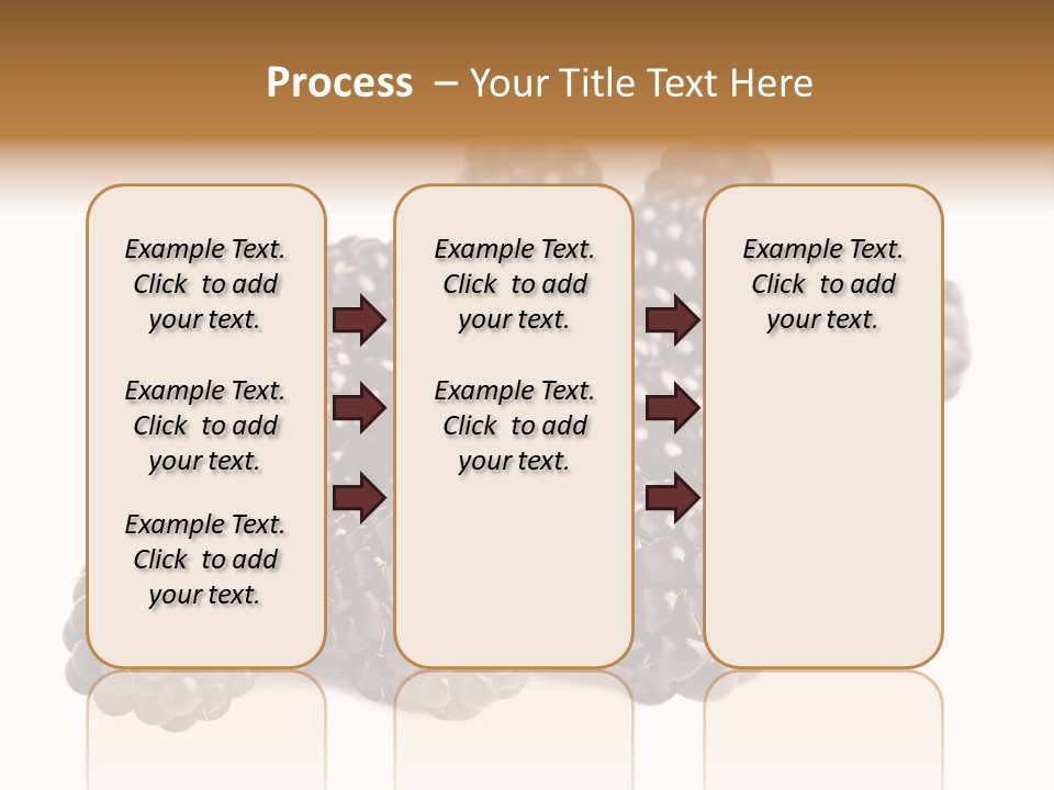 Closeup Dessert Isolated PowerPoint Template