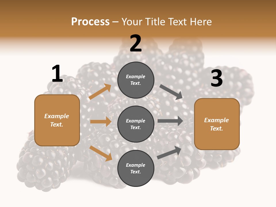 Closeup Dessert Isolated PowerPoint Template