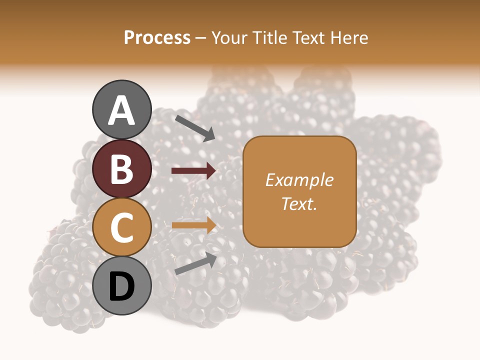 Closeup Dessert Isolated PowerPoint Template