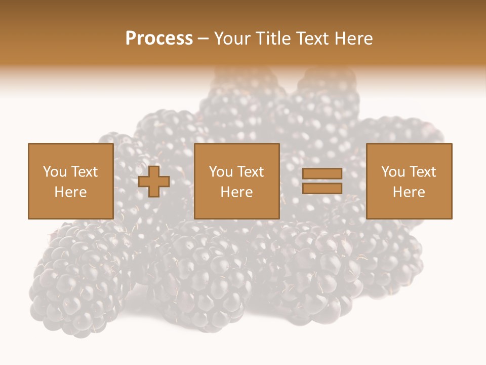 Closeup Dessert Isolated PowerPoint Template