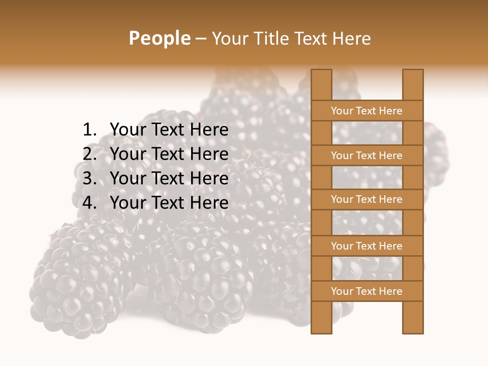 Closeup Dessert Isolated PowerPoint Template